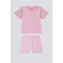U.S. Polo Assn Candy Pink Açık Pembe Bebek Tshirt Takım