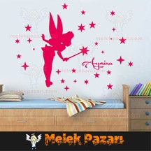 İsim Yazılabilir Yıldızlar Ve Peri Çocuk Odası Duvar Sticker