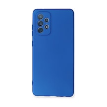 Samsung Galaxy  Uyumlu - A72 Kılıf First Silikon - Mavi