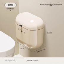 Kosona Banyo/mutfak Duvar Tipi Açık Açılışlı Poşet Kutusu - Deliksiz Kurulum, Su Geçirmez, Koku Engeli, Orta Boy Diğer