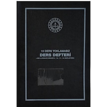 Gülpaş 10 Ders Yoklamasız Ders Defteri Siyah Plastik Kapak