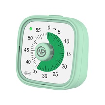 Mutfak,ders,yemek İçin 60dk Analog Alarm Zamanlayıcı,pomodoro Öğrenci Motivasyon Saati Yeşil Çok Renkli