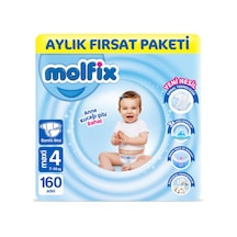 Molfix Bebek Bezi 4 Beden Maxi Aylık Fırsat Paketi 160 Adet 4 Numara