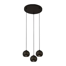 Mylights Küre Led Spot Sarkıt Avize Ampuller 3000k Günışığı Salon Siyah