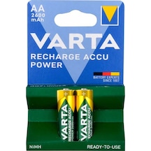 Varta Nı-mh 1.2 Volt 2600 Mah R2u Aa Şarjlı 2 Li Kalem Pil Şarj Edilebilir Pil