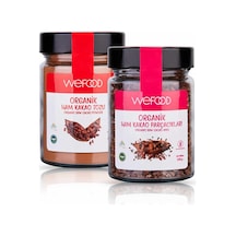 Wefood Organik Ham Kakao Tozu 140 gr + Organik Ham Kakao Parçacık
