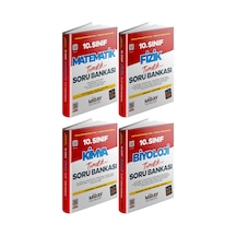 Miray 2026 10. Sınıf Matematik + Fizik + Kimya + Biyoloji Tematik Soru Seti 4 Kitap