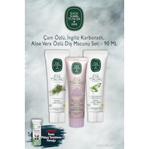Eyüp Sabri Tuncer 3'lü 90 Ml Çam, Karbonat, Aloe Vera Diş Macunu, Rosie Beyazlık