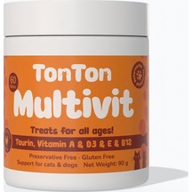 Glutensiz Multivitamin 60 Tablet Kedi & Köpek İçin Taurin Biotin Çinko Takviyeli