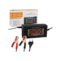 12v-24v Şarj Redresörü Akıllı Akü Şarj Cihazı Volt-amper Göstergeli Otomatik 6 A