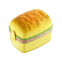 Dikdörtgen Hamburger Beslenme Kabı Sarı