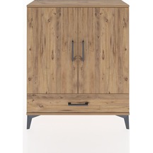 Arges Şifonyer 2 Raflı Tek Çekmeceli 2 Kapaklı 88x30x106 Çam-çam Çam