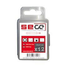 Sece 1/4'' Torx Bits Uç T40x25 Mm 12 Adet