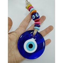 Nazar Boncuğu Duvar Dekoru 7 Cm El Yapımı Cam Özel Tasarım Renkli