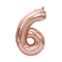 Beysüs Rakam Folyo Balon Rosegold 6 Rakam 40 İnç