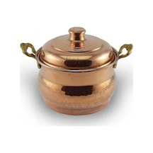 Turna Bakır Maraş Güveç Tencere 1 No 18 CM El Dövme Kırmızı