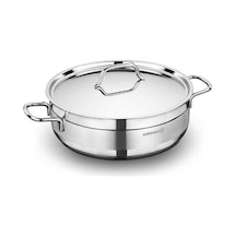 Korkmaz A1030 Alfa 30 Cm Kısa Tencere Inox
