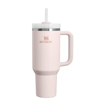 Pipetli Termos Bardak, 1.18 Litre, Pembe Kuvars Rose Quartz Açık Beyaz