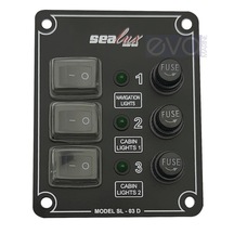 Sealux 3'Lü Dikey, Izoleli, Switch Panel, Sigortalı