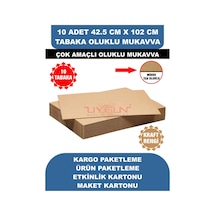 10 Adet 42.5cm X 102cm Baskısız Tabaka Oluklu Mukavva, Çocuk Etkinlik Kartonu, Maket Kartonu, Kargo Kartonu