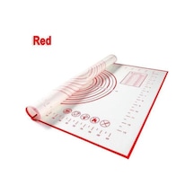 Kırmızı Silikon Pişirme Mat Ölçekli Yapışmaz Haddeleme Hamur Mat Yüksek Kaliteli Pasta Pedi Yoğurma Hamur Araçları Mutfak Aksesuarları 40x50cm