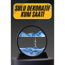 Hubrendy Kargo 3d Led Işıklı Kum Saati Gece Lambası Hareketli Sulu Kum Saati Dekoratif