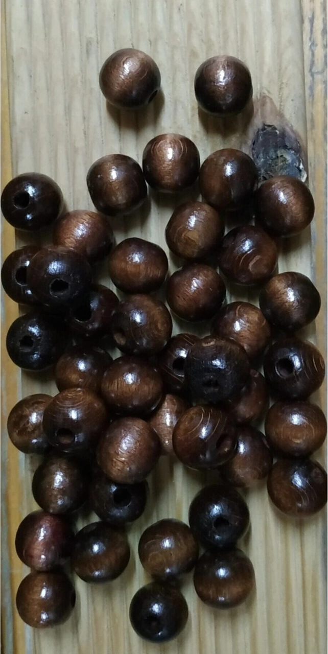 Ahşap Boncuk 16 Mm 100 Gr - Kahve