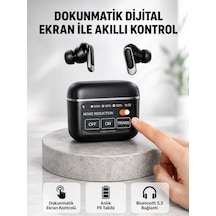 Bluetooth 5.3 Anc Kablosuz Kulaklık - Dokunmatik Kontrol, Dijital Ekran Ve Uzun Pil Ömrü Renkli