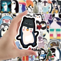 Penguen Sticker Seti Laptop Ajanda Notebook Tablet Telefon Defter Etiket Bullet Journal Diğer