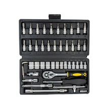 5587 1/4 Bits Uçlu Mini Lokma Anahtar Takımı 46 Parça