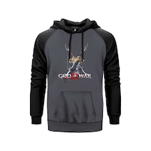 God Of War Kratos Kılıçları Gri Renk Reglan Kol Sweatshirt Gri