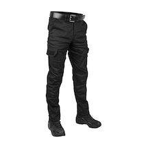 Siyah Likralı outdoor gabardin Kargo Pantolon