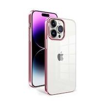Apple Uyumlu iPhone 14 Pro Max Kılıf Zore Kenarları Renkli Arkası Şeffaf Sun Sert Kapak