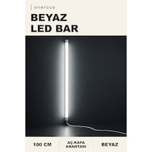 Onerous 100 Cm Beyaz Led Bar, Anahtarlı, Dekoratif Aydınlatma