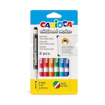 Carioca Beyaz Tahta Kalemi 8 Renk 8'li Pvc 2.8 Mm Genel