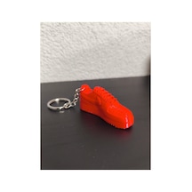 3d Baskı Sneaker Tasarımlı Anahtarlık Dekoratif Spor Ayakkabı Modeli Kırmızı