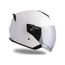 Palio 2.0 Beyaz Güneş Vizörlü Açık Kask C3 Beyaz