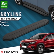 S-dizayn Suzuki Sx4 2 S-cross Skyline Siyah Yan Basamak 173 Cm 2014-2021 A+ Kalite
