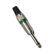 6.35mm Mono Jak Metal Kasa Altın Uçlu Profesyonel Gitar Amfi Hoparlör Ses Kablosu Tamir Konnektörü