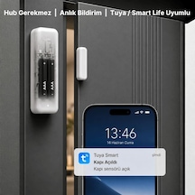 Wifi Kapı Pencere Sensörü Tuya, Smart Life Uyumlu Wks-01 Genel