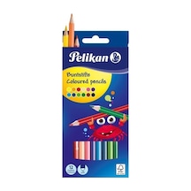 Pelikan Kuru Boya Kalemi 12 Li 724005 Çok Renkli