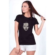 Breaking Bad Jesse Baskılı Siyah Kadın Tshirt