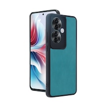 Oppo Reno 11f Uyumlu Kılıf Aras Deri Kapak - Açık Yeşil