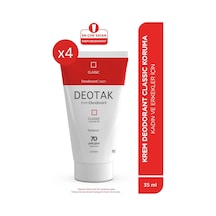 Deotak Krem Deodorant Classic 35 Ml X 4 Adet