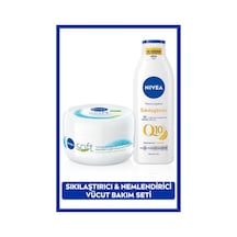 Q10 Sıkılaştırıcı C Vitamini Vücut Bakım Losyonu 250ml Ve Soft Nemlendirici Krem 300ml, Esnek Cilt