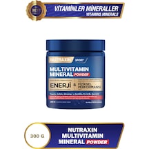 Nutraxin Multivitamin Mineral Powder 300 Gr Magnezyum, Taurin, Kreatin, L Carnitin, Ginseng, Co10, Energy