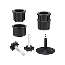 Lebihmurah 3167 2 Takım Açık Veranda Şemsiye Tabanı Standı Yedek Parçalar Şemsiye Tabanı Braketi Delik Halkası Fiş Kapağı Ve Kapağı