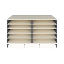 Kronos Konsol 8 Raflı 176x59x99 Antrasit-aytaşı Aytası/aytası - Antrasıt
