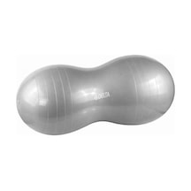 Delta Fıstık Şeklinde 90 Cm X 45 Cm Gümüş Pilates Topu
