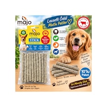 Majo Gri Munchy Stick Köpek Çubuk Ödülü 12 Cm 10 Lu Paket Doğal Sığır Eti Çiğneme Ödülü